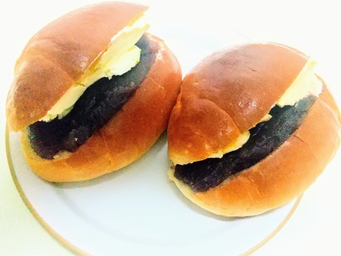 あんマーガリンロールパンサンド